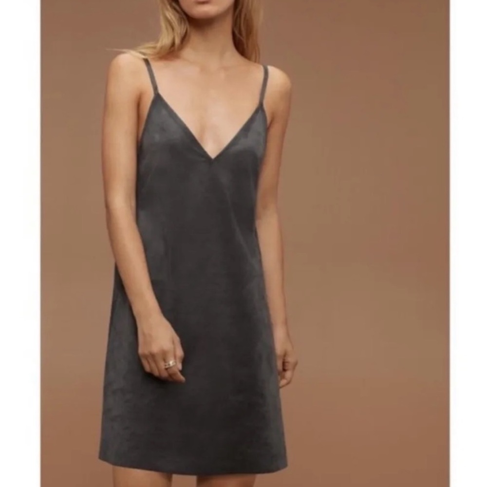Aritzia Wilfred Free Vivienne dress (vegan suede) - XXS